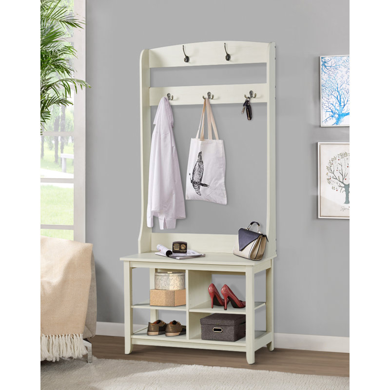 Winston Porter Nedrow Hall Tree with Bench and Shoe Storage Wayfair